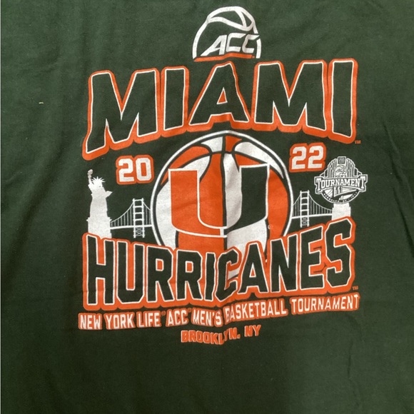 Miami Hurricanes Green Short Sleeve Tee - Picture 4 of 4